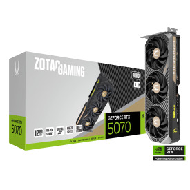 Видеокарта ZOTAC GAMING RTX 5070 Solid OC 12GB GDDR7, 192-bit, PCIe 5.0, 1xHDMI, 3xDP