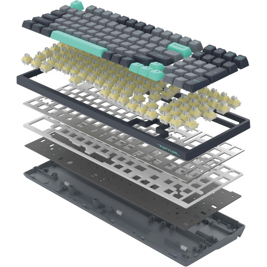 Клавиатура A4Tech Fstyler FGS300 Panda Rock TKL, кирилизирана