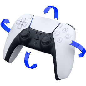 Безжичен контролер Sony PlayStation DualSense (PS5), Glacier White