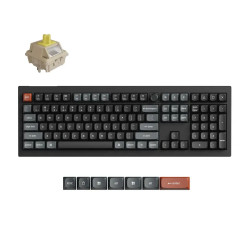 Безжична клавиатура Keychron V6 Ultra 8K, Silk POM Banana Switch