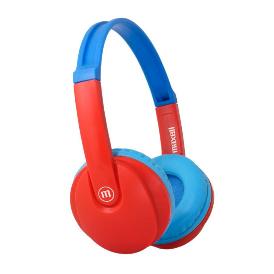 Безжични слушалки Maxell KIDZ HP-BT350, Small Size, Red/Blue