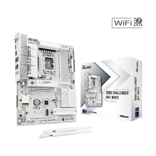 Дънна платка ASRock B860 Challenger White WIFI, LGA 1851