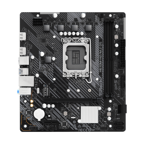 Дънна платка ASRock H610M-H2/M.2, LGA1700, mATX, 2x DDR5, PCIe 4.0