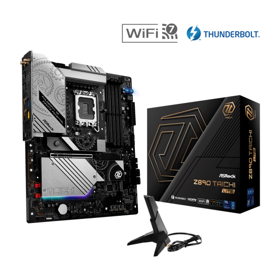 Дънна платка ASRock Z890 TAICHI LITE WIFI, ATX, LGA1851, DDR5, PCIe 5.0,Wi-Fi 7