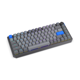Безжична клавиатура Endorfy Thock Wireless V2 75, PBT, Endorfy Yellow switch, US Layout, RGB, Gray