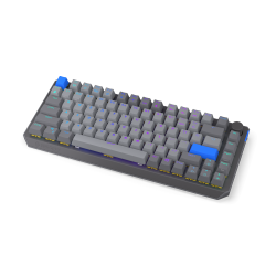 Безжична клавиатура Endorfy Thock Wireless V2 75, PBT, Endorfy Yellow switch, US Layout, RGB, Gray
