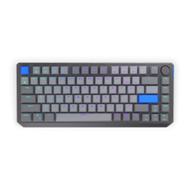 Безжична клавиатура Endorfy Thock Wireless V2 75, PBT, Endorfy Yellow switch, US Layout, RGB, Gray