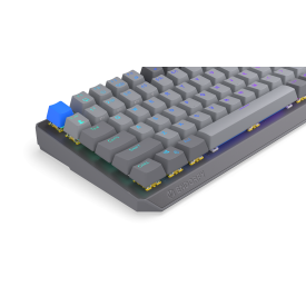 Безжична клавиатура Endorfy Thock Wireless V2 75, PBT, Endorfy Yellow switch, US Layout, RGB, Gray