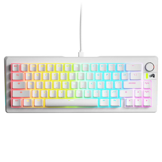 Клавиатура Glorious GMMK 3, 75 Percentage, Fox Linear Switch, RGB, White