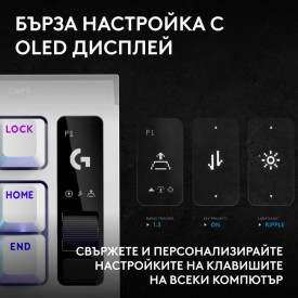 Клавиатура Logitech G Pro X2 Rapid TKL, Magnetic Analog Linear Switch, RGB, White (920-014097)