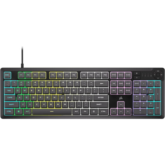 Клавиатура Corsair K55 Core, USB, RGB, Black
