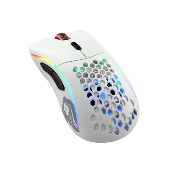 Безжична мишка Glorious Model D, Matte White, RGB