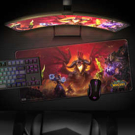 Подложка за мишка Blizzard World of Warcraft Classic - Onyxia XL, 900x420x4 mm (FBLMPWOWONYXI21XL)