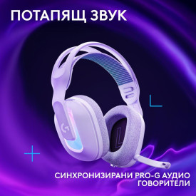 Слушалки Logitech G522 Lightspeed Wireless RGB, USB, White