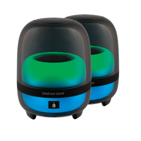 Тонколони Spartan Gear Alcman Large 2.0, 10W, Bluetooth, 3.5mm, RGB, Black