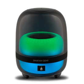 Тонколони Spartan Gear Alcman Large 2.0, 10W, Bluetooth, 3.5mm, RGB, Black