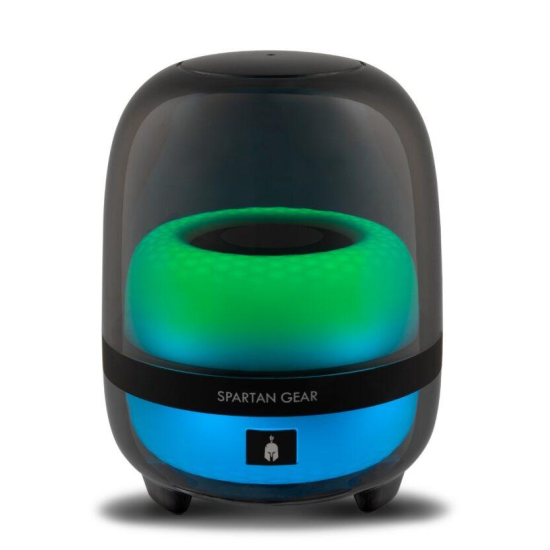 Тонколони Spartan Gear Alcman Large 2.0, 10W, Bluetooth, 3.5mm, RGB, Black