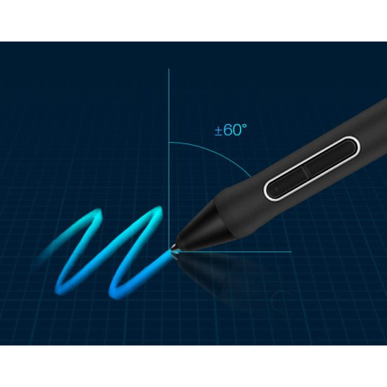 Графичен таблет HUION Inspiroy Keydial KD200, USB-C, Bluetooth, Metal Grey