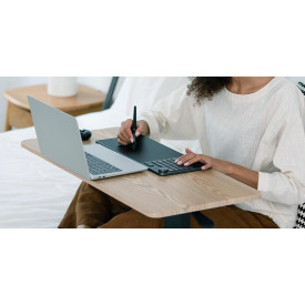 Графичен таблет HUION Inspiroy Keydial KD200, USB-C, Bluetooth, Metal Grey