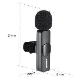 Микрофон HAMA Smart Wireless, безжичен, за смартфон