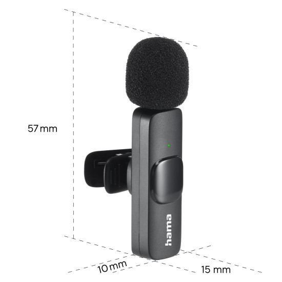 Микрофон HAMA Smart Wireless, безжичен, за смартфон