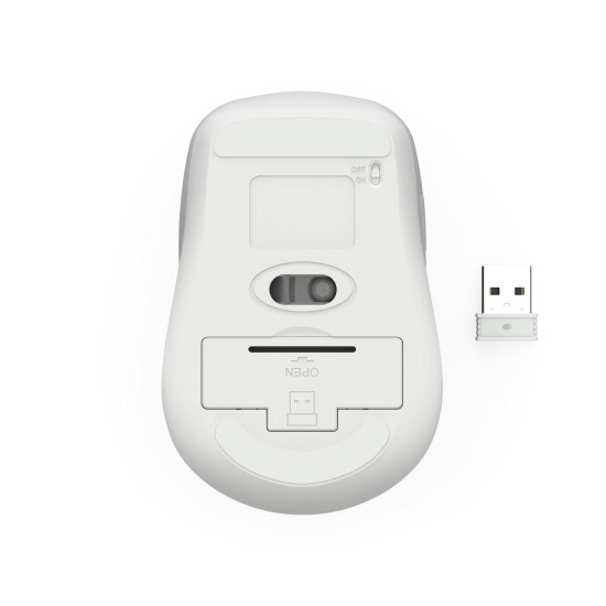 Безжична мишка HAMA WM-450, 2.4 GHz/Bluetooth, 7 бутона, White