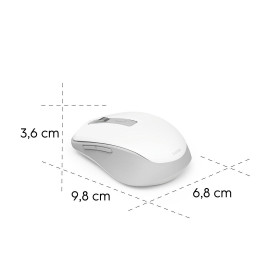 Безжична мишка HAMA WM-450, 2.4 GHz/Bluetooth, 7 бутона, White