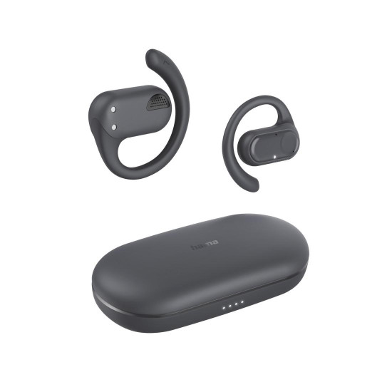 Безжични слушалки HAMA Spirit Open, TWS, Open-Ear, Dark Gray