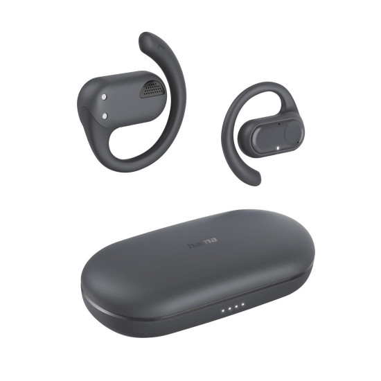 Безжични слушалки HAMA Spirit Open, TWS, Open-Ear, Dark Gray