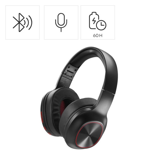 Безжични слушалки HAMA Spirit Calypso III, Over-Ear, Bass Boost, Foldable, Black