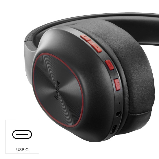 Безжични слушалки HAMA Spirit Calypso III, Over-Ear, Bass Boost, Foldable, Black