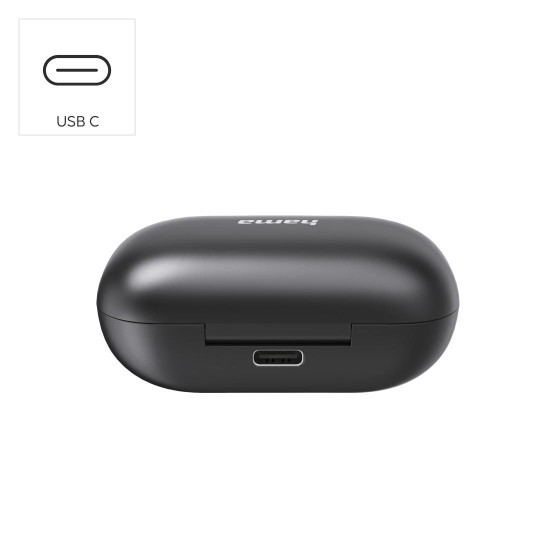 Безжични слушалки Hama Spirit Chop II, TWS, in-Ear, Black