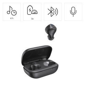 Безжични слушалки Hama Spirit Chop II, TWS, in-Ear, Black