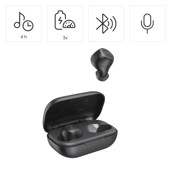 Безжични слушалки Hama Spirit Chop II, TWS, in-Ear, Black