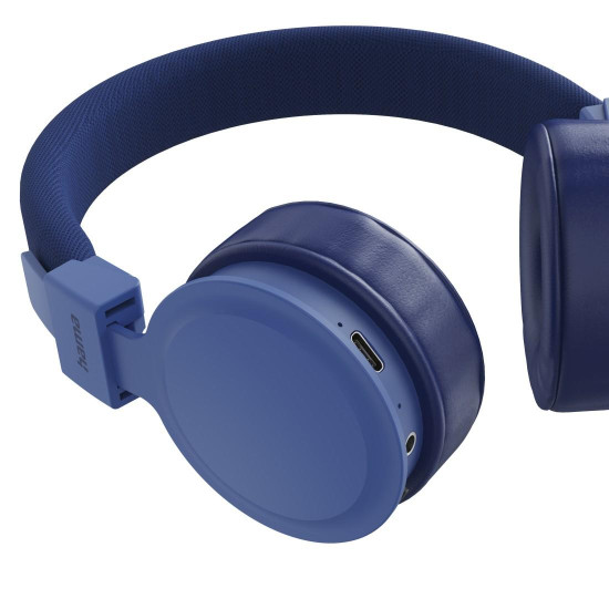 Безжични слушалки HAMA Freedom Lit III, Bluetooth, On-Ear, с микрофон, Blue (HAMA-221767)