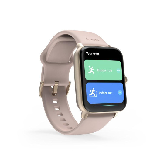 Смарт часовник HAMA 6010, GPS, TFT 1.65 инча, 49 мм, Pulse Sensor, Bluetooth 5.3, Pink