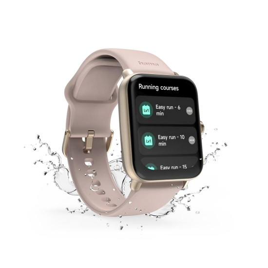 Смарт часовник HAMA 6010, GPS, TFT 1.65 инча, 49 мм, Pulse Sensor, Bluetooth 5.3, Pink