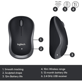 Комплект клавиатура и мишка Logitech MK330, Black (920-003989)