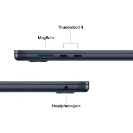 Лаптоп Apple MacBook Air 15 MW1I3ZEA, Apple M4 10-Core, 16GB LPDDR5, 256GB SSD, 15.3 инча, Mac OS Sequioa