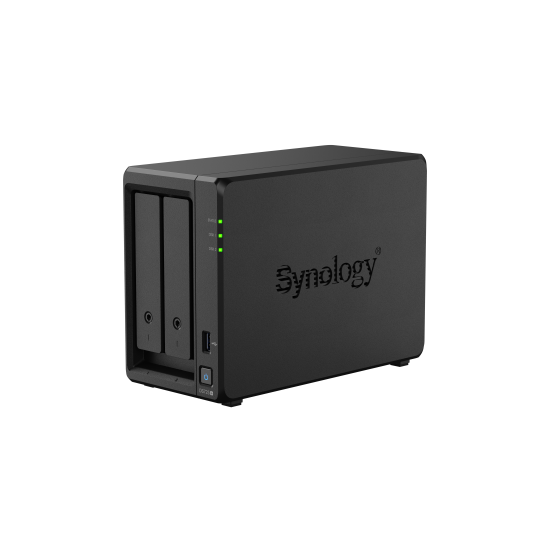 NAS устройство Synology DS725+, 2-Bay, AMD Ryzen R1600, 2GB DDR4