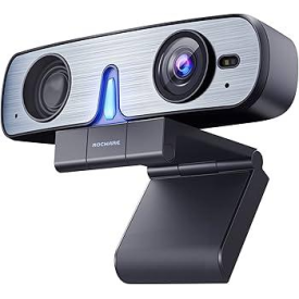 Уеб камера ROCWARE RC08P, QHD 2K, USB-A, USB-C, Mic
