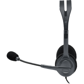 Слушалки Logitech H111, Mic, Gray/Black