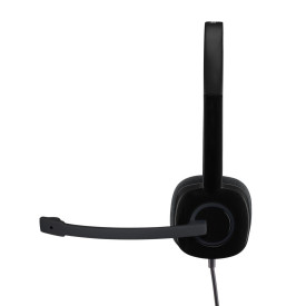 Слушалки Logitech H151, Mic, Black