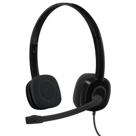 Слушалки Logitech H151, Mic, Black