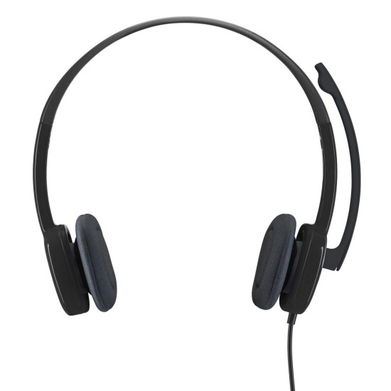 Слушалки Logitech H151, Mic, Black