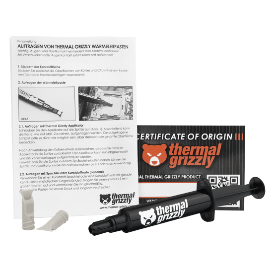 Термопаста Thermal Grizzly Kryonaut Extreme, 6g, Черен