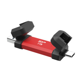 Външен SSD диск Silicon Power DS72 1TB, USB 3.2, Red