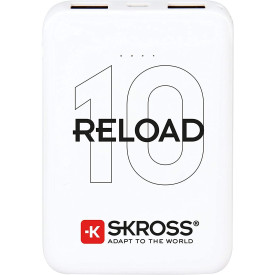 Външна батерия SKROSS Reload 10 Travel, 10000 mAh, White