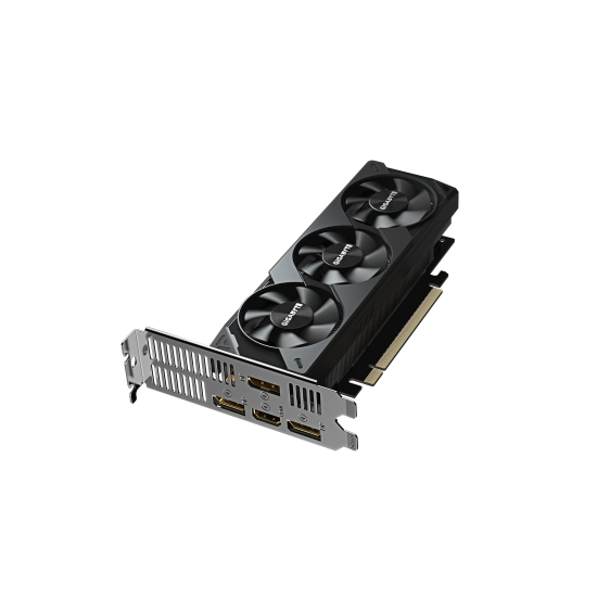 Видеокарта GIGABYTE RTX 5060 Low Profile OC, 8GB, GDDR7, 128-bit, PCI Express 5.0, 450W, DLSS 4.0, 1 x HDMI 2.1, 2 x DisplayPort 2.1