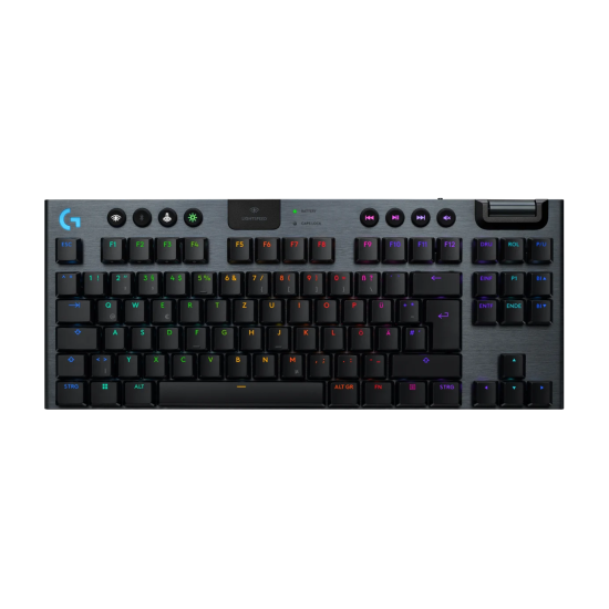 Безжична клавиатура Logitech G915X Lightspeed TKL, Tactile Switch, RGB, Bluetooth, Black